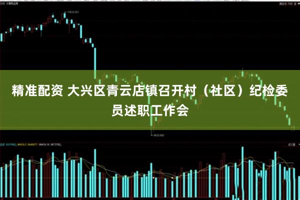 精准配资 大兴区青云店镇召开村（社区）纪检委员述职工作会